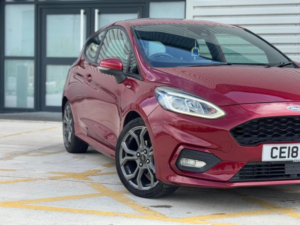 2018 Ford Fiesta 1.0t Ecoboost St-Line Euro 6 (s/s) 3dr in Red — image 3