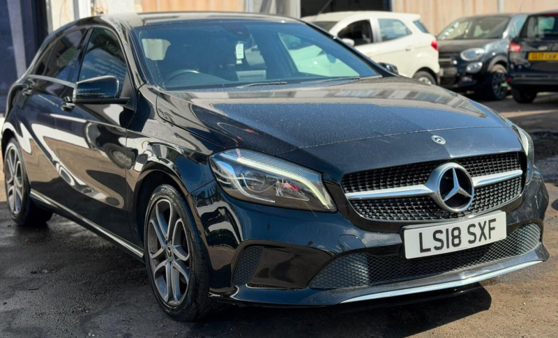 2018 Mercedes-Benz A Class 1.6 A180 Sport Edition 7g-Dct Euro 6 (s/s) 5dr in Black — image 1