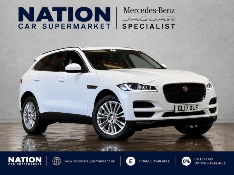 2017 Jaguar F-Pace 2.0 D180 Portfolio Auto AWD Euro 6 (s/s) 5dr in White — image 1