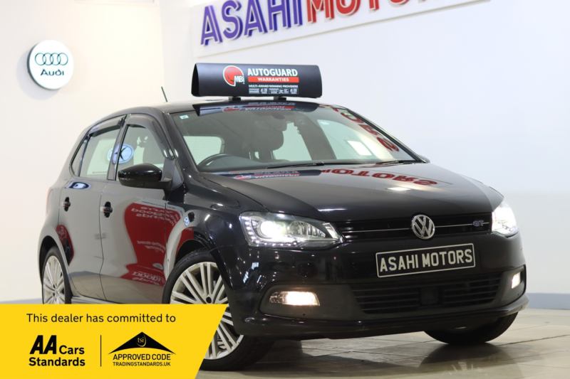 2015 Volkswagen Polo 1.4 Tsi Bluemotion Tech Act Bluegt DSG Euro 6 (s/s) 5dr in Black — image 1