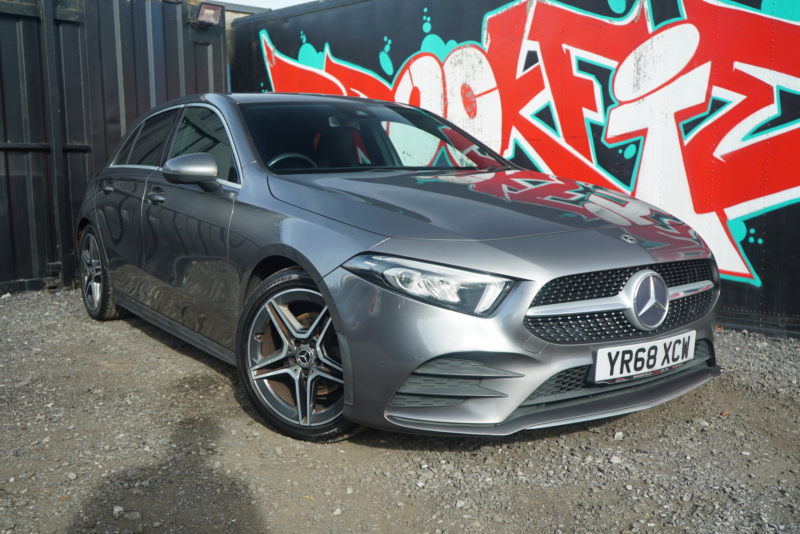2018 Mercedes-Benz A Class 1.3 A200 Amg Line Hatchback 5dr Petrol 7g-Dct Euro 6 (s/s) (163 Ps) in Grey — image 1