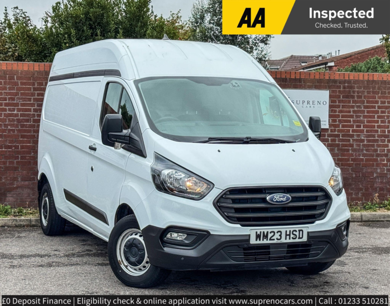 2023 Ford Transit Custom 2.0 300 Ecoblue Leader Panel Van 5dr Diesel Manual L2 H2 Euro 6 (s/s) (105 Ps) in White — image 1