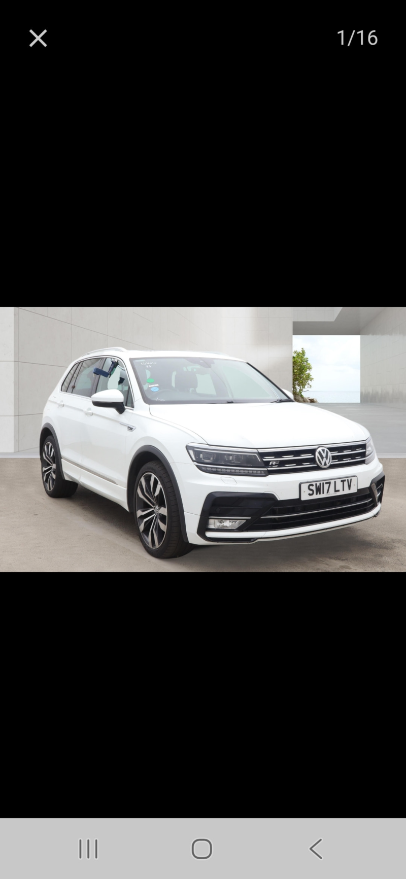 2017 Volkswagen Tiguan 2.0 Tdi Bluemotion Tech R-Line SUV 5dr Diesel Manual 4motion Euro 6 (s/s) (150 Ps) in White — image 1