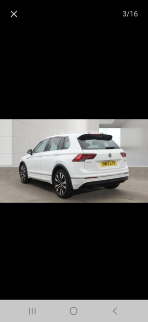 2017 Volkswagen Tiguan 2.0 Tdi Bluemotion Tech R-Line SUV 5dr Diesel Manual 4motion Euro 6 (s/s) (150 Ps) in White — image 2