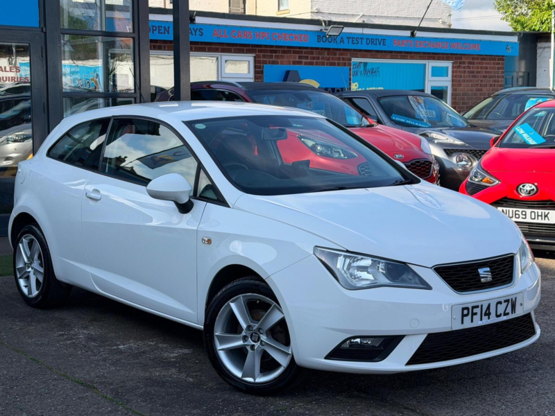 2014 SEAT Ibiza 1.4 Toca Sport Coupe Euro 5 3dr in White — image 1