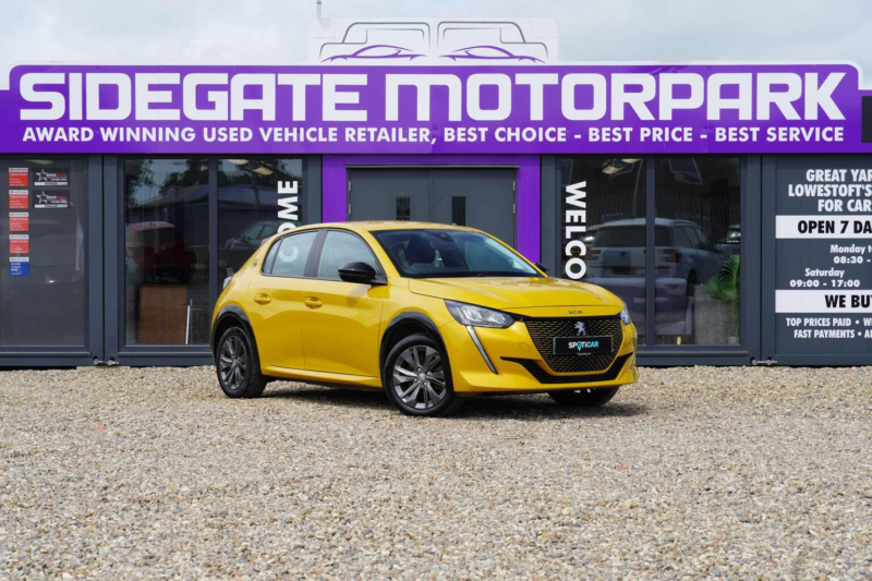 2022 Peugeot E-208 50kwh Allure Auto 5dr in Yellow — image 1
