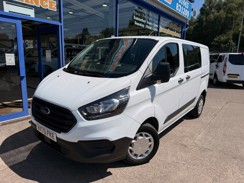 2020 Ford Transit Custom 2.0 300 Ecoblue Leader Crew Van Double Cab 5dr Diesel Manual L1 H1 Euro 6 105 Ps in White — image 1