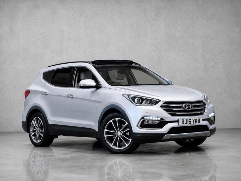 2016 Hyundai Santa Fe 2.2 Crdi Blue Drive Premium Se Auto 4WD Euro 6 (s/s) 5dr (7 Seat) in Grey — image 1