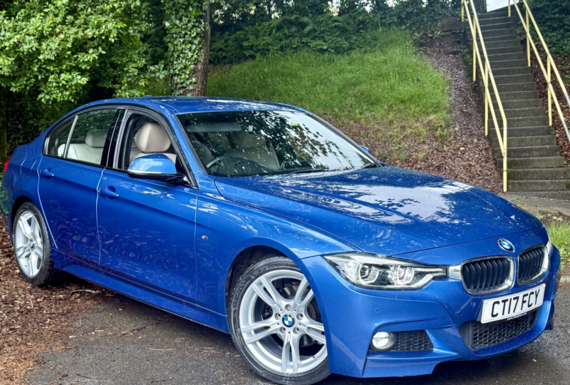 2017 BMW 3 Series 2.0 318d*m Sport*1owner*35tax-Fsh-Nav-2kys-Leath**outstanding!** in Blue — image 1