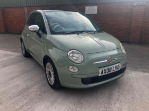 2008 Fiat 500 1.2 Lounge Euro 4 3dr in Green — image 2