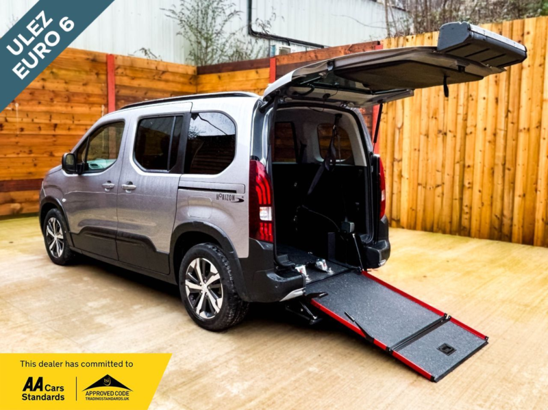 2024 Peugeot Rifter 3 SEAT Auto Wheelchair Accessible Disabled Access Vehicle Wav in Grey — image 1