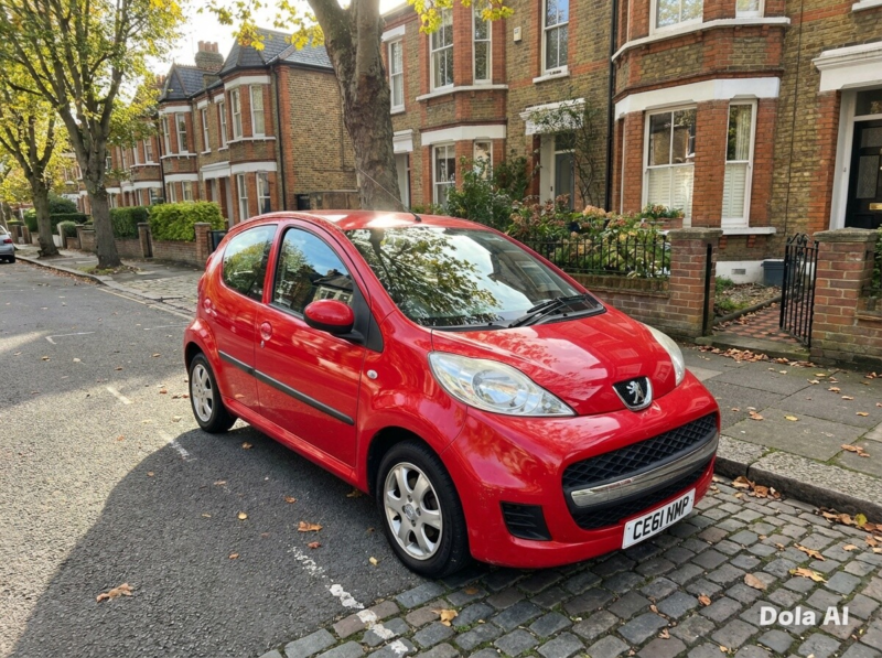 2011 Peugeot 107 1.0 12v Urban Hatchback 5dr Petrol 2 Tronic Euro 5 (68 Ps) in Red — image 1