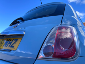 2011 Fiat 500 1.2 Lounge Hatchback 3dr Petrol Manual Euro 5 (s/s) (69 Bhp) in Blue — image 3