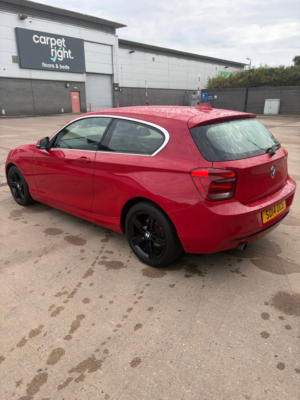 2014 BMW 1 Series 1.6 114i Sport Hatchback 3dr Petrol Manual Euro 6 (s/s) (102 Ps) in Red — image 3