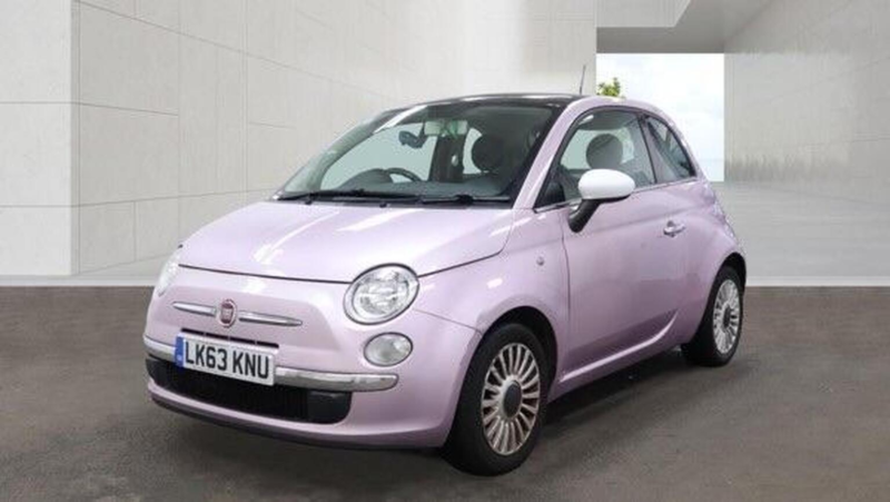 2013 Fiat 500 0.9 Twinair Lounge Euro 5 (s/s) 3dr in Pink — image 1