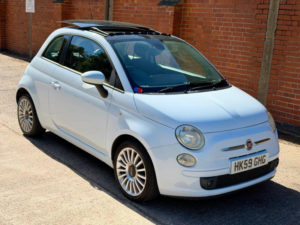 2010 Fiat 500 1.2 Pop Auto Euro 4 3dr in Blue — image 2