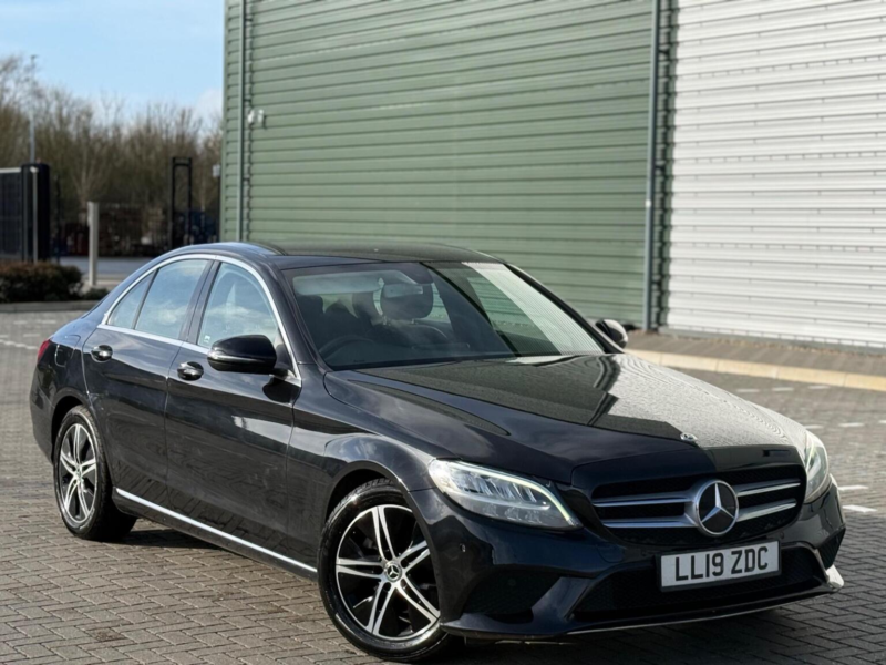 2019 Mercedes-Benz C Class 1.5 C200 Mhev Eq Boost Sport G-Tronic+ Euro 6 (s/s) 4dr in Black — image 1