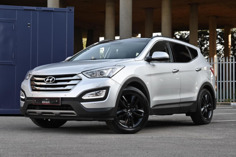 2014 Hyundai Santa Fe 2.2 Crdi Premium Se Auto 4WD Euro 5 5dr (7 Seat) in Silver — image 1