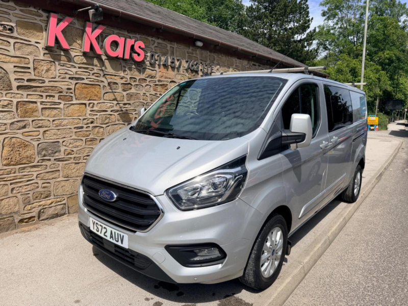 2022 Ford Transit Custom 2.0 320 Ecoblue Limited Crew Van L2 H1 Euro 6 (s/s) 5dr in Silver — image 1