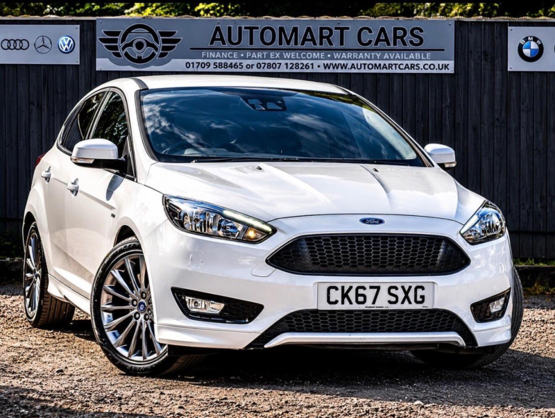 2018 Ford Focus 1.5 Tdci St-Line Euro 6 (s/s) 5dr in White — image 1