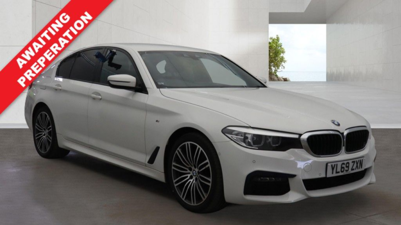 2020 BMW 5 Series 2.0 520d Mht M Sport Saloon 4dr Diesel Hybrid Auto Xdrive Euro 6 (s/s) (190 Ps) in White — image 1