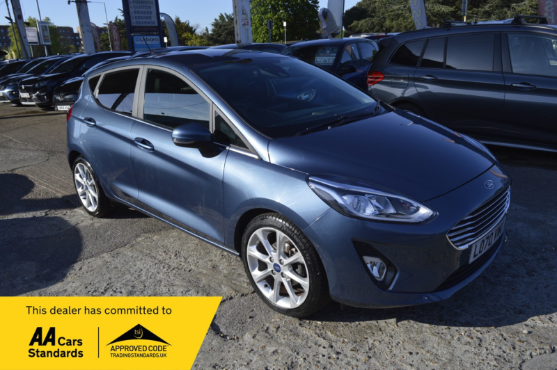2021 Ford Fiesta 1.0 Fiesta Titanium X 5 Door 1.0l Ecoboost 125ps Fwd 7 Speed Dct Automatic in Blue — image 1