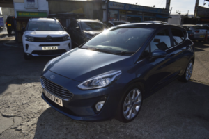 2021 Ford Fiesta 1.0 Fiesta Titanium X 5 Door 1.0l Ecoboost 125ps Fwd 7 Speed Dct Automatic in Blue — image 3