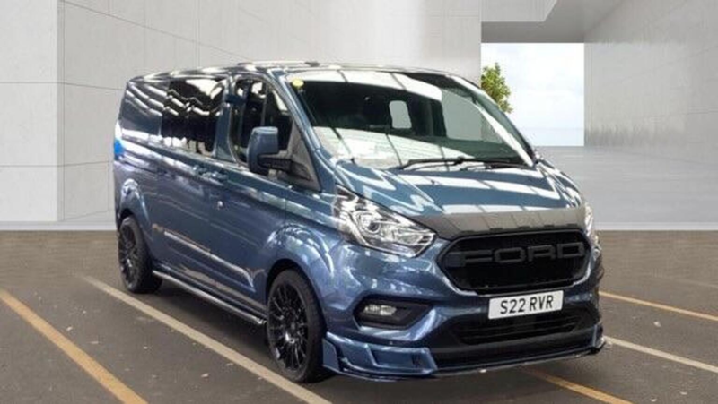 2020 Ford Transit Custom 2.0 320 Ecoblue Limited Crew Van Auto L2 H1 Euro 6 (s/s) 5dr in Blue — image 1
