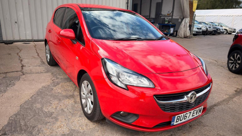 2017 Vauxhall Corsa 1.4i Ecoflex Design Euro 6 5dr in Red — image 1