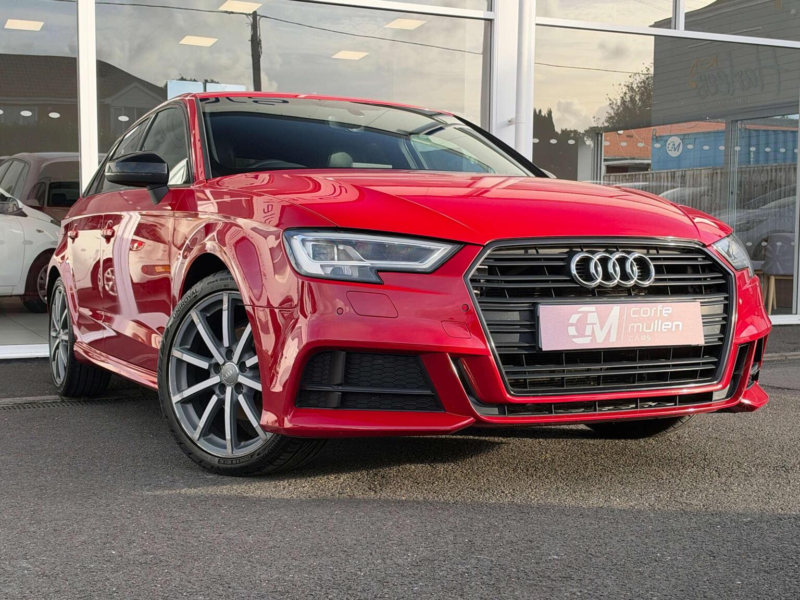 2017 Audi A3 1.4 Tfsi Cod Black Edition Sportback Euro 6 (s/s) 5dr in Red — image 1