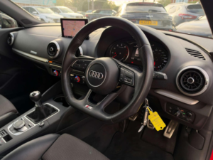 2017 Audi A3 1.4 Tfsi Cod Black Edition Sportback Euro 6 (s/s) 5dr in Red — image 3