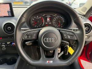 2017 Audi A3 1.4 Tfsi Cod Black Edition Sportback Euro 6 (s/s) 5dr in Red — image 4