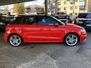 2012 Audi A1 1.6 Tdi S Line Sportback Euro 5 (s/s) 5dr in Red — image 3
