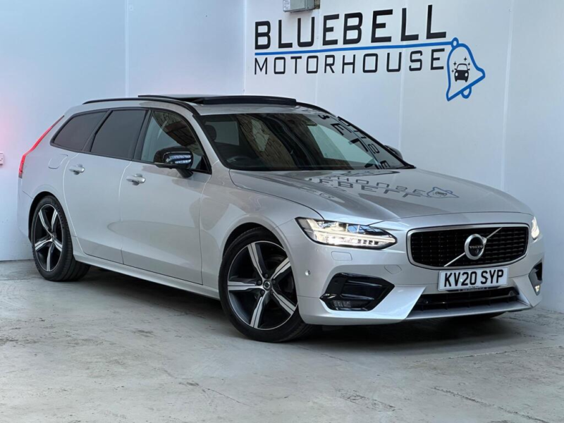 2020 Volvo V90 2.0 D4 R-Design Plus Auto Euro 6 (s/s) 5dr in Silver — image 1