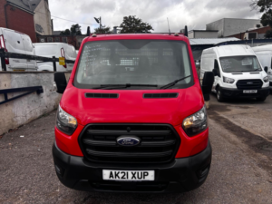 2021 Ford Transit 2.0 350 Ecoblue Leader Rwd L3 Euro 6 (s/s) 2dr in Red — image 2