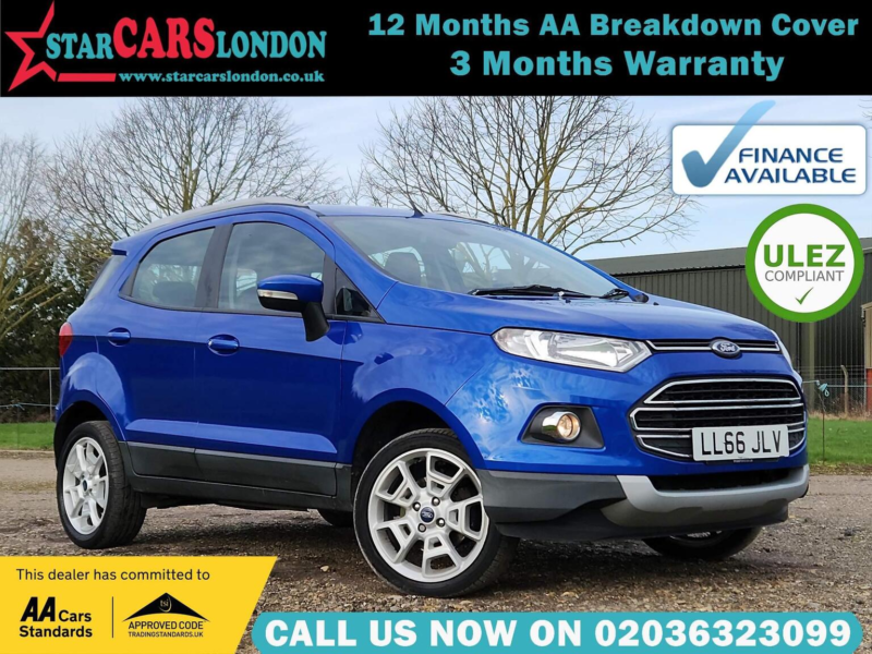 2016 Ford Ecosport 1.0t Ecoboost Titanium 2WD Euro 5 (s/s) 5dr in Blue — image 1