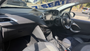 2018 Peugeot 2008 1.2 Puretech Allure Black 5dr Part Leather+cruise+dab in Black — image 2
