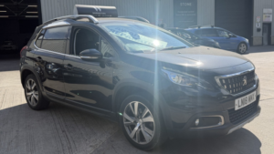 2018 Peugeot 2008 1.2 Puretech Allure Black 5dr Part Leather+cruise+dab in Black — image 3