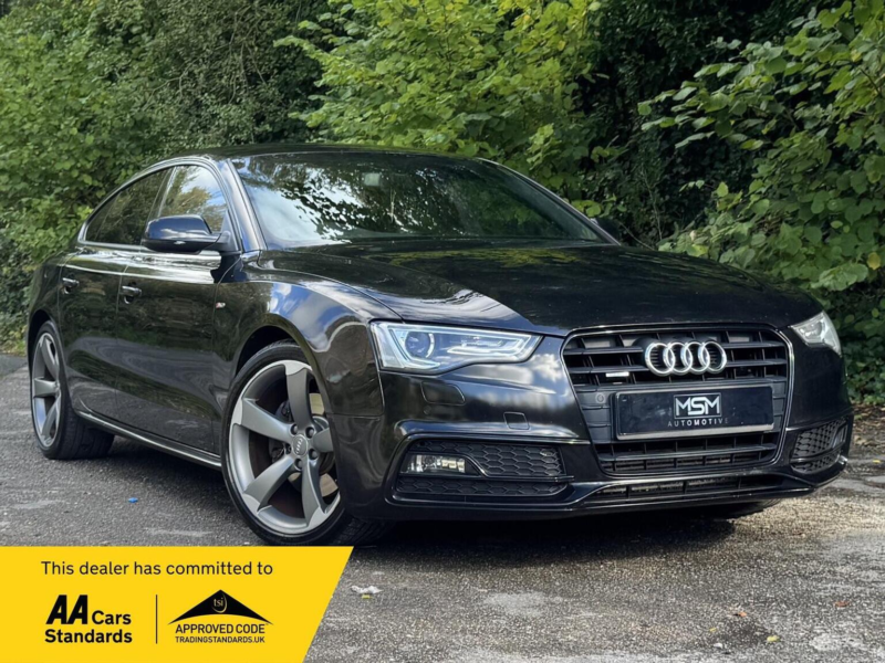 2013 Audi A5 3.0 Tdi V6 Black Edition Sportback S Tronic Quattro Euro 5 (s/s) 5dr in Black — image 1