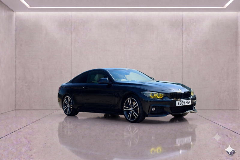 2015 BMW 4 Series 2.0 420d Xdrive M Sport Auto 4WD 2dr in Black — image 1