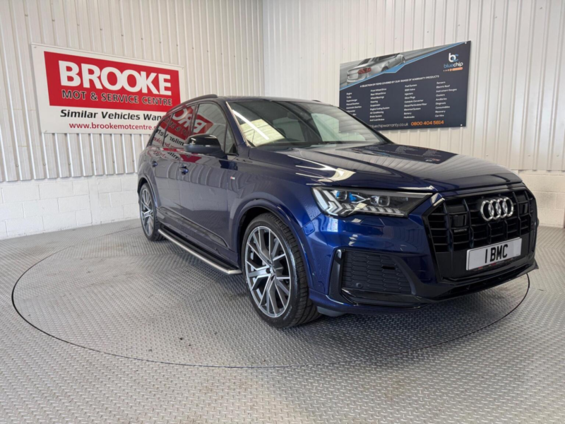 2021 Audi Q7 3.0 Tdi V6 50 Vorsprung Tiptronic Quattro Euro 6 (s/s) 5dr in Blue — image 1
