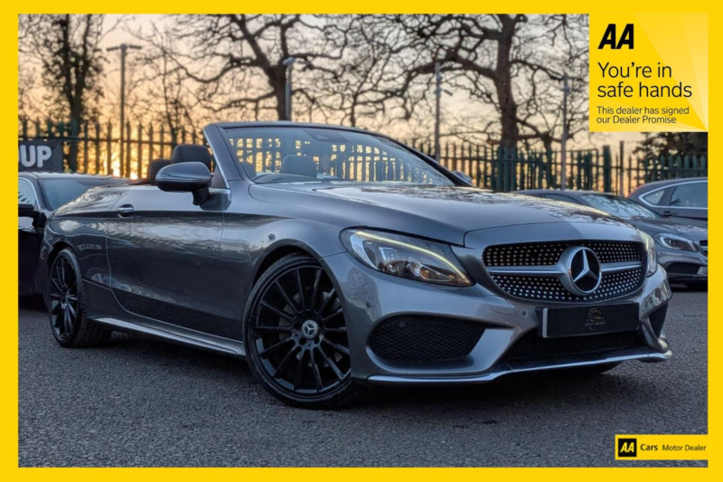2017 Mercedes-Benz C Class 2.1 C220d Amg Line Cabriolet G-Tronic+ Euro 6 (s/s) 2dr in Grey — image 1