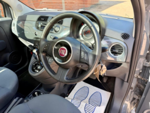 2011 Fiat 500 0.9 Twinair Lounge Dualogic Euro 5 (s/s) 3dr in Grey — image 4