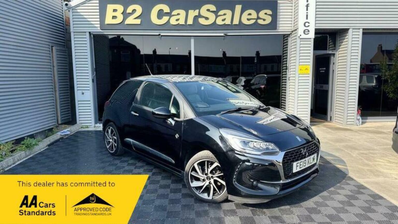 2019 Ds Automobiles Ds 3 1.2 Puretech Forever Eat6 Euro 6 (s/s) 3dr in Black — image 1