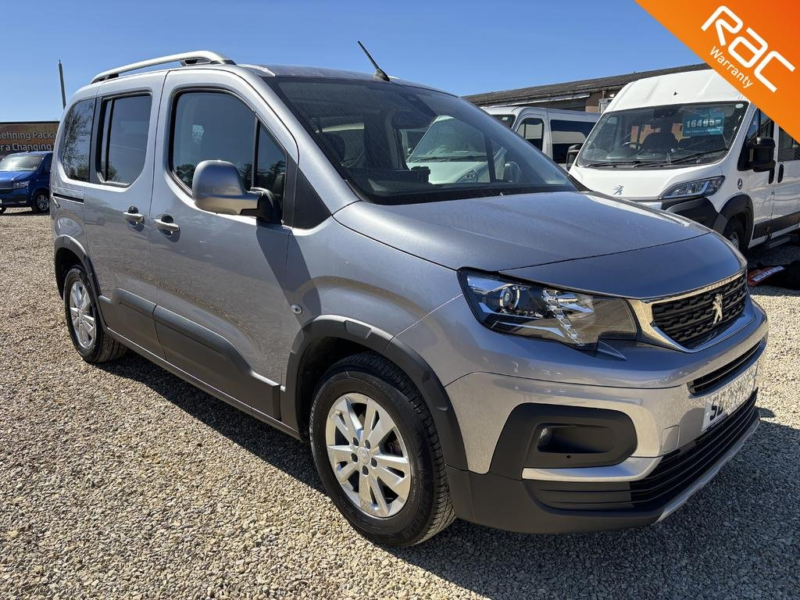 2021 Peugeot Rifter Wheelchair Accessible Vehicle Wav With Hoist Passenger Up Front 1.5 Bluehdi Allure in Grey — image 1