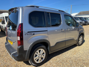 2021 Peugeot Rifter Wheelchair Accessible Vehicle Wav With Hoist Passenger Up Front 1.5 Bluehdi Allure in Grey — image 3