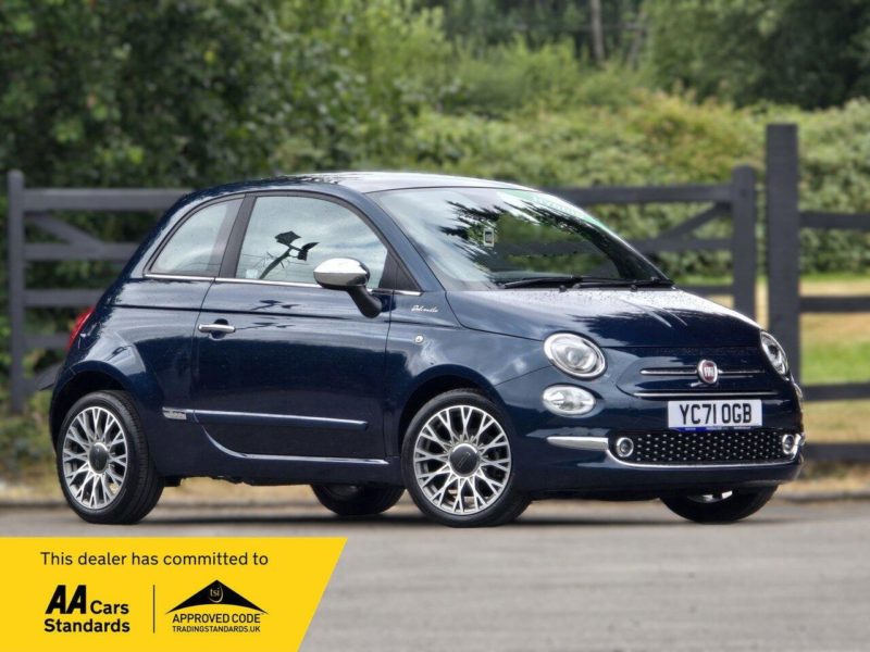 2021 Fiat 500 1.0 Mhev Dolcevita Hatchback 3dr Petrol Manual Euro 6 (s/s) (70 Bhp) in Blue — image 1