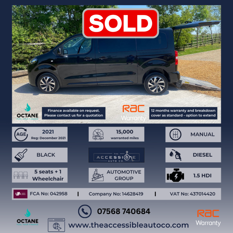 2021 Citroen Spacetourer 1.5 Bluehdi Business M 5 Seater in Black — image 1