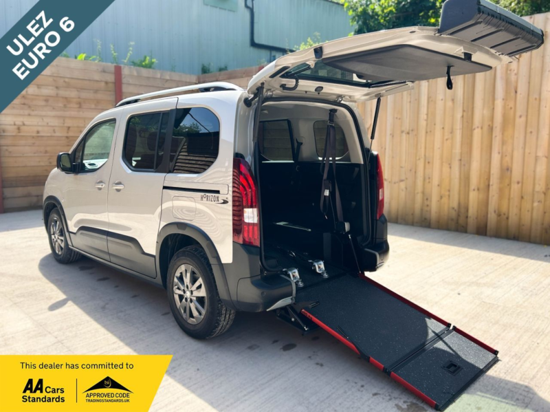 2022 Peugeot Rifter 3 SEAT Petrol Auto Wheelchair Accessible Disabled Access Vehicle Wav in Beige — image 1