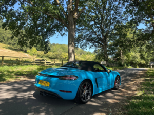 2017 Porsche 718 Boxster 2.5t S Convertible 2dr Petrol Pdk Euro 6 (s/s) (350 Ps) in Blue — image 3